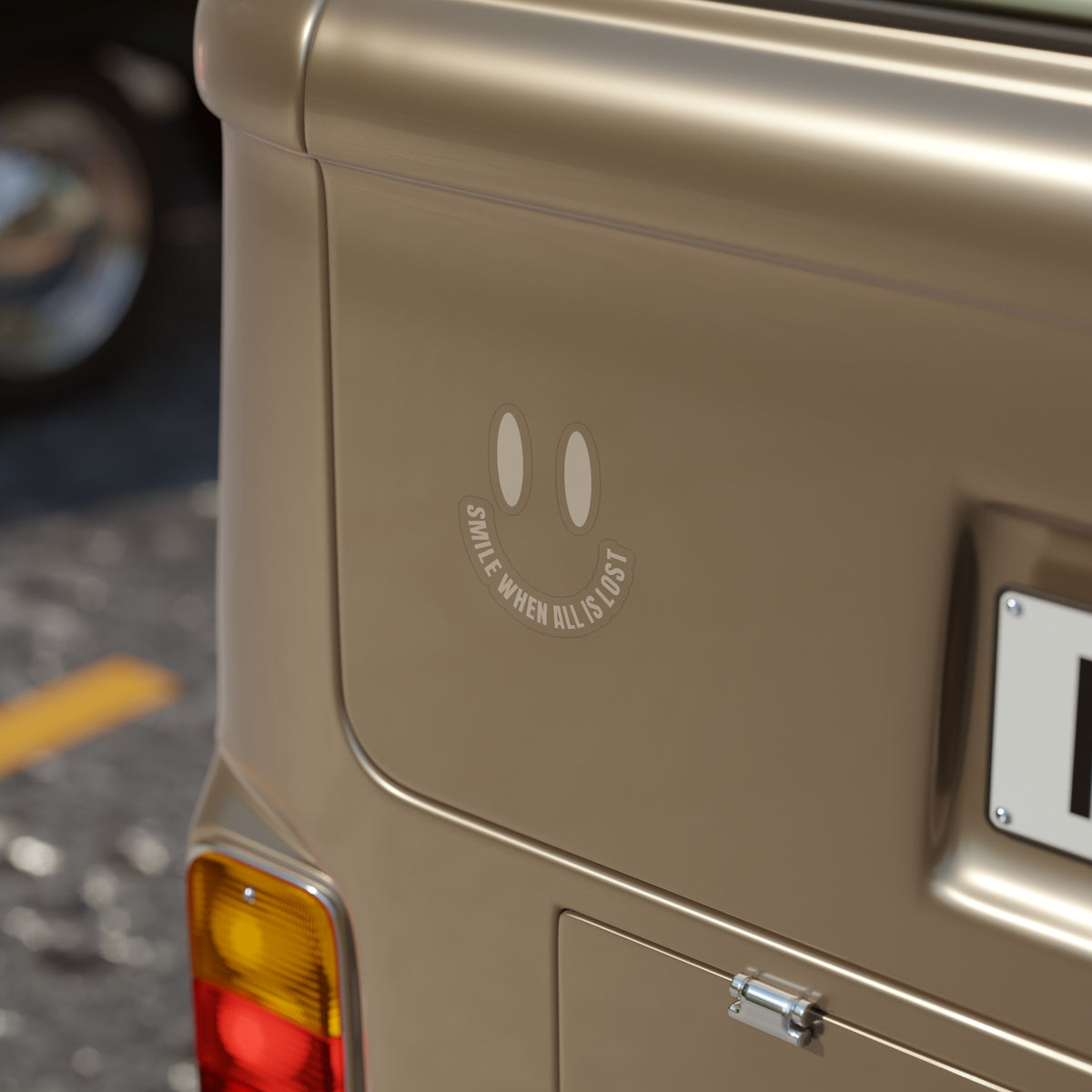SMILE WHEN ALL IS LOST Sticker (Clear)