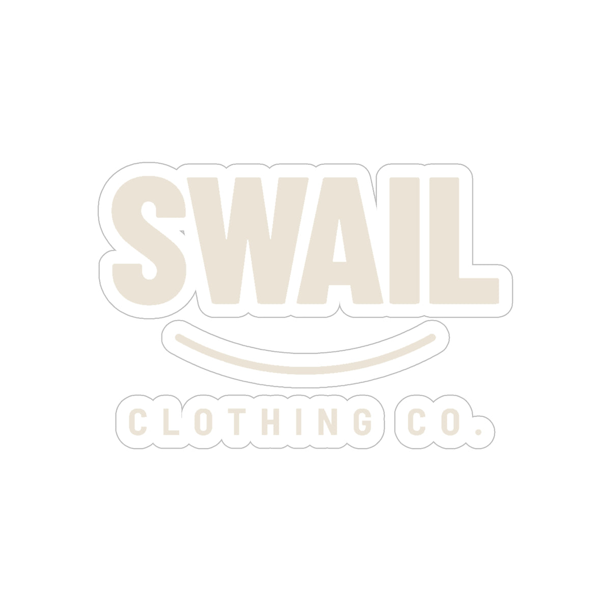SWAIL Chest Logo Sticker (Clear)